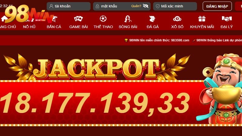 Mở website chính thức để đăng nhập 98WIN